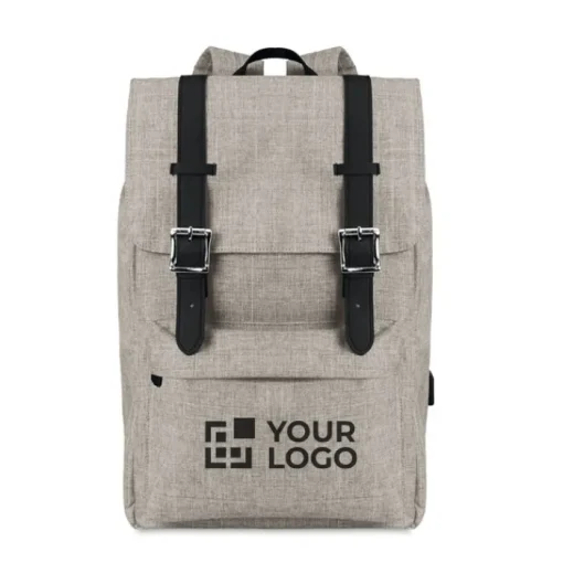 Gift Campaign Zaino personalizzato con cavo USB e tasca per pc 15'' San Francisco> Gadget Per La Scuola|Zaini Porta Pc