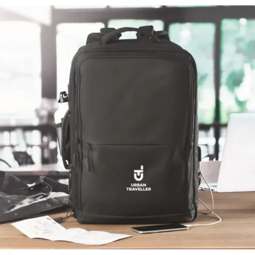 Gift Campaign Zaino personalizzato con maniglia laterale e uscita USB Business Trip> Zaini Porta Pc|Zaini Da Viaggio
