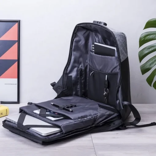 Gift Campaign Zaino personalizzato impermeabile con lucchetto tasca pc 15'' Duo Color> Zaini Porta Pc