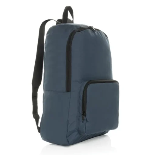 Gift Campaign Zaino pieghevole in poliestere riciclato 300D con tasca frontale> Zaini Da Viaggio