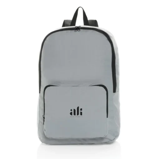 Gift Campaign Zaino pieghevole in poliestere riciclato 300D con tasca frontale> Zaini Da Viaggio
