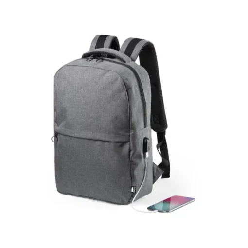 Gift Campaign Zaino promozionale riciclato tasca frontale USB porta pc 15'' Investor> Gadget Per La Scuola|Zaini Porta Pc