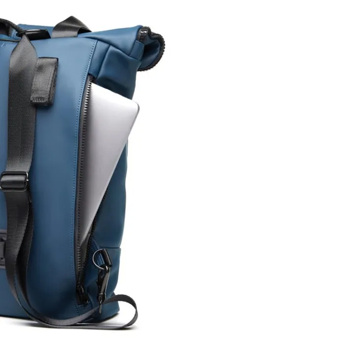 Gift Campaign Zaino promozionale rolltop in colori opachi con tasca per pc Contempo> Zaini Da Viaggio