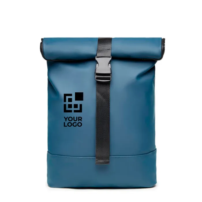 Gift Campaign Zaino promozionale rolltop in colori opachi con tasca per pc Contempo> Zaini Da Viaggio