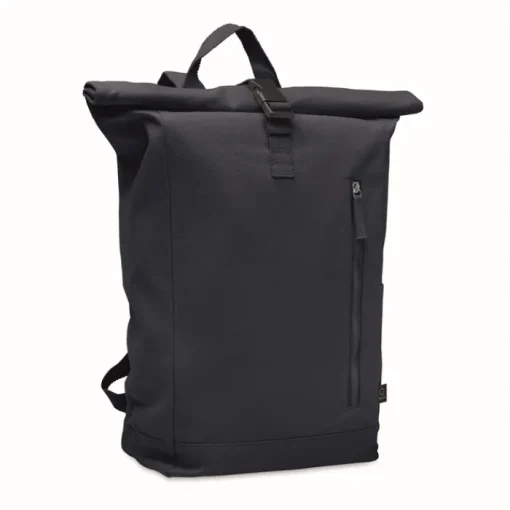 Gift Campaign Zaino roll top in cotone riciclato 390 g/m² con cerniera anteriore> Zaini Da Viaggio