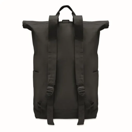 Gift Campaign Zaino roll top in cotone riciclato 390 g/m² con cerniera anteriore> Zaini Da Viaggio