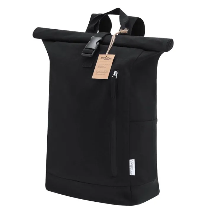 Gift Campaign Zaino roll-top in canvas 100% riciclato 280 g/m² con chiusura a fibbia> Zaini Da Viaggio