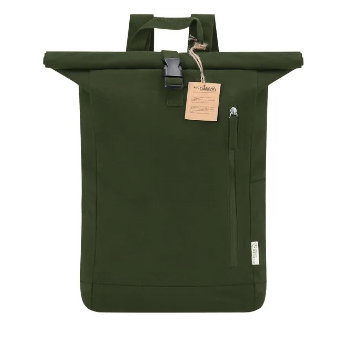 Gift Campaign Zaino roll-top in canvas 100% riciclato 280 g/m² con chiusura a fibbia> Zaini Da Viaggio